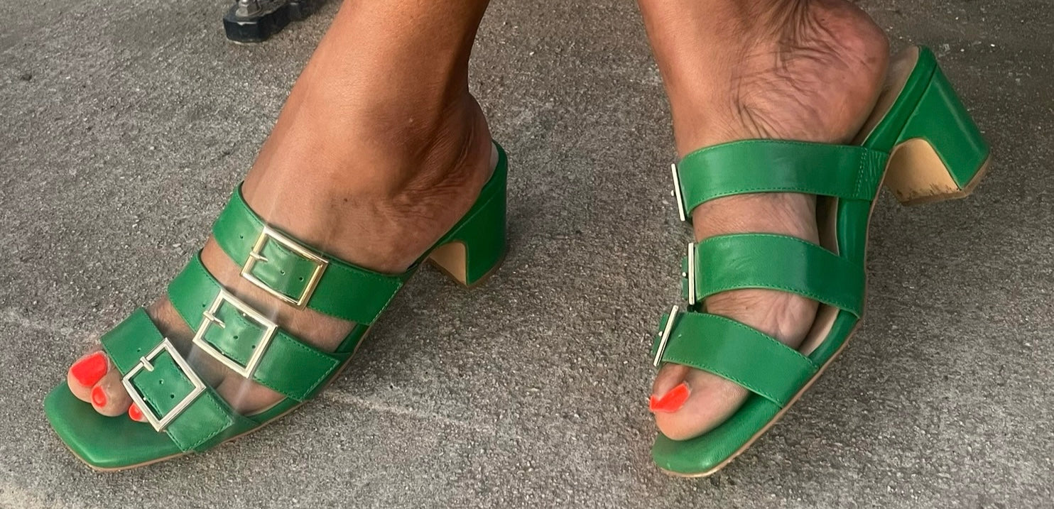 Women’s Brisa Slip-on Strappy Block Heel Sandals
